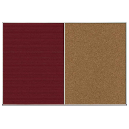United Visual Products Enclosed Corkboard, 1 Door, 24"x36", 4" Fra UV3408-GOLD-BLACK